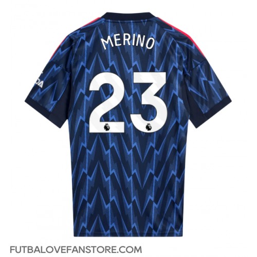 Arsenal Mikel Merino #23 Vonkajší futbalový dres 2025-26 Krátky Rukáv Arsenal Mikel Merino #23 Vonkajší futbalový dres 2025-26 Krátky Rukáv
